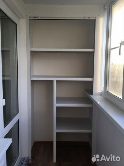 Шкаф с рольставнями на балкон по вашему эскизу