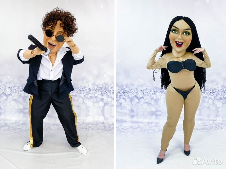 Ростовые куклы стриптизеров, звезд эстрады