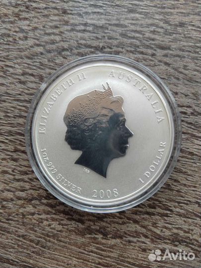 Серебряная монета Австралии