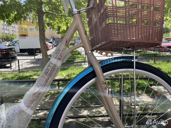 Новый велосипед Stels Navigator 325 с корзинкой