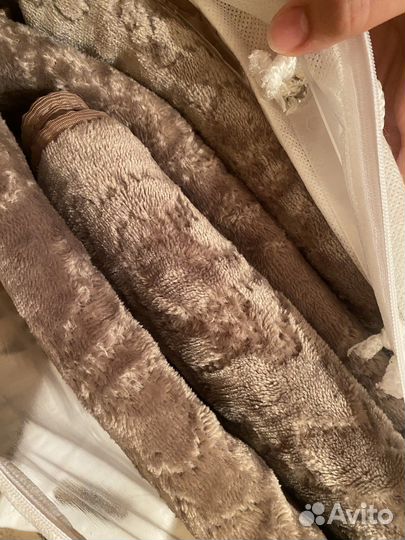 Покрывало с мехом стёганое