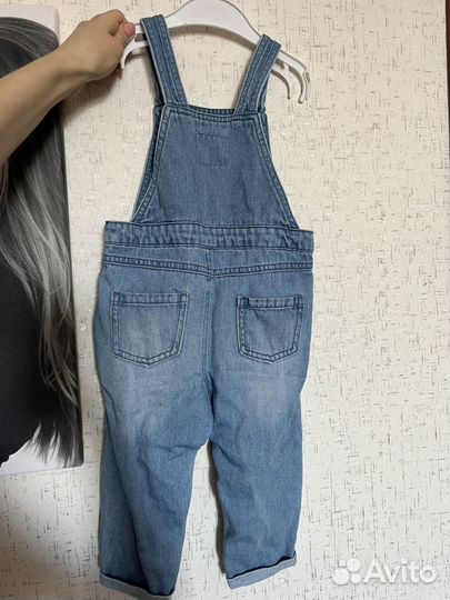 Джинсовый комбинезон 80-86