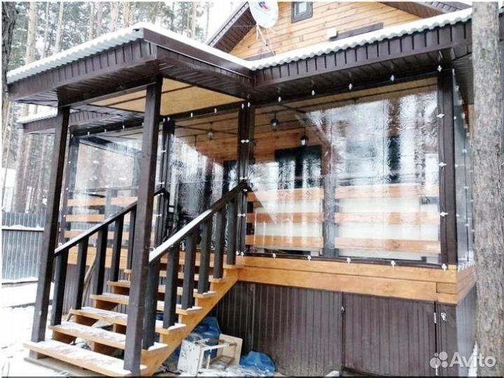 Мягкие окна (шторы) для террас