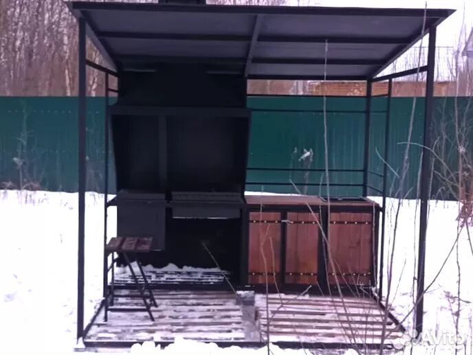 Мангал С крышей