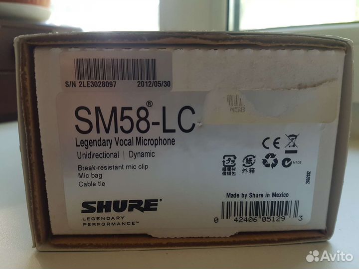 Микрофон Shure SM58 LC производство Мексика
