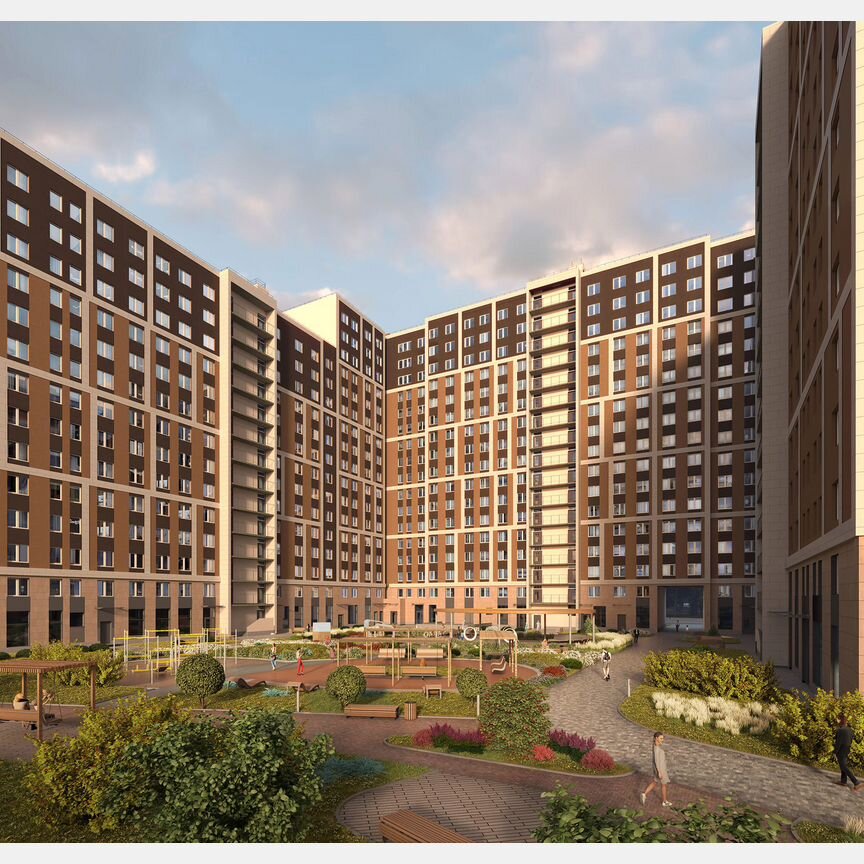 1-к. апартаменты, 40,5 м², 9/17 эт.