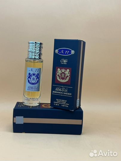 Духи мужские Johnwin Sheikh N.77 For Man 30ml