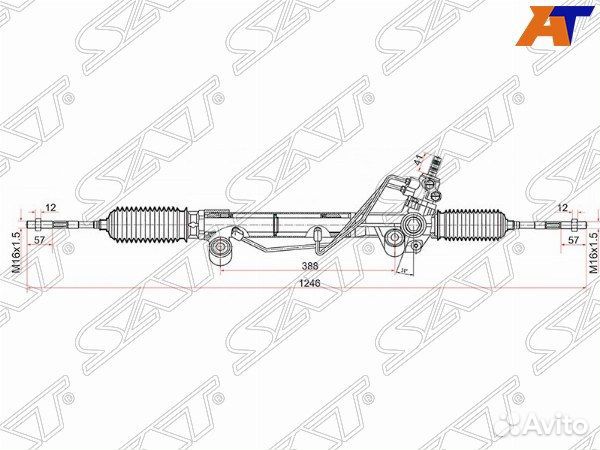 Рейка рулевая toyota land cruiser prado
