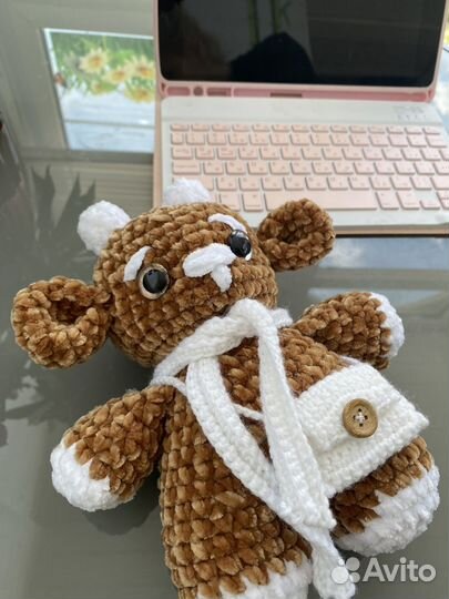 Мягкая игрушка барашек крючком