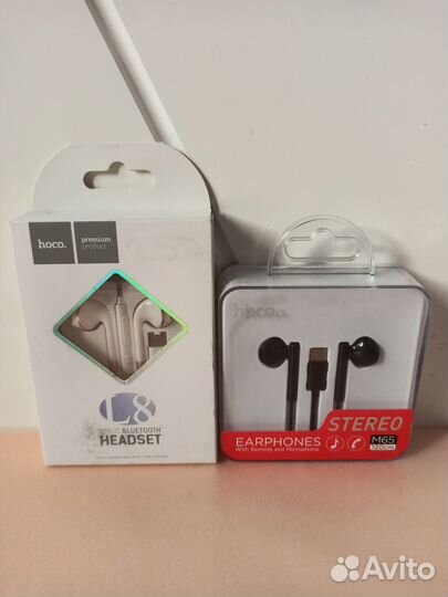 Наушники-гарнитура Hoco L8 и M65.с Type-C