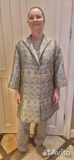 Marina Rinaldi лёгкое парчовое пальто