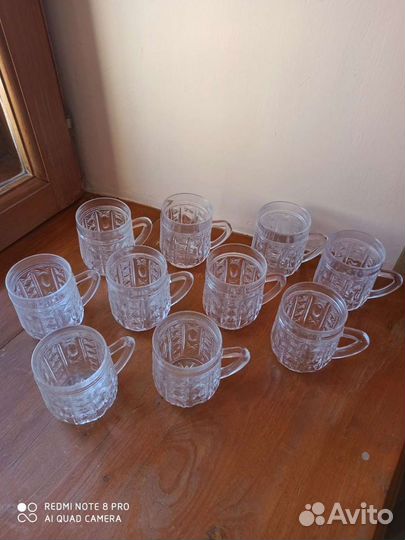 Кружки хрустальные времён СССР