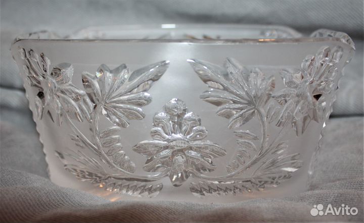 Винтажный салатник из хрусталя