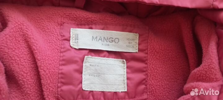 Куртка демисезонная для девочки mango 116-122р