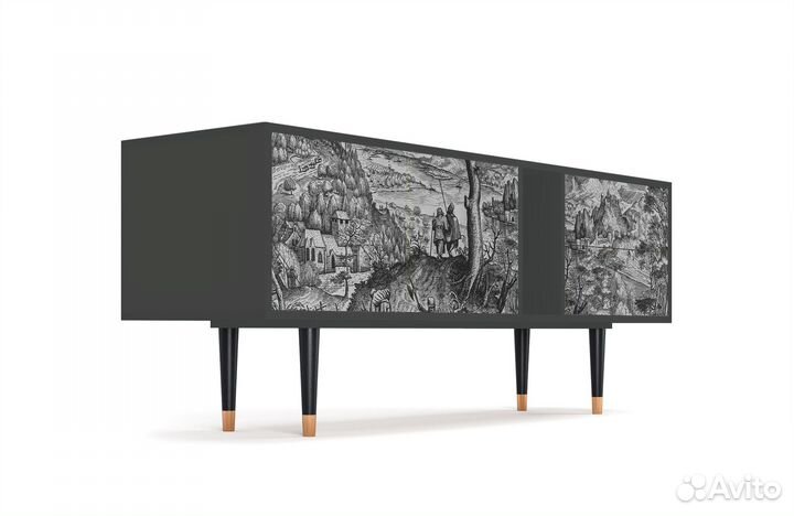 Тв-тумба T1 - Антрацит - Milites Requiescentes