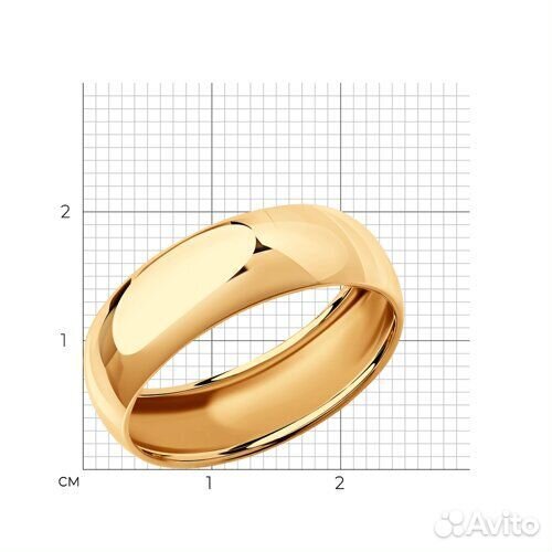 Кольцо sokolov из золота, 110180, р.21,5