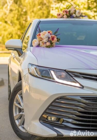 Свадебные украшения на авто машину