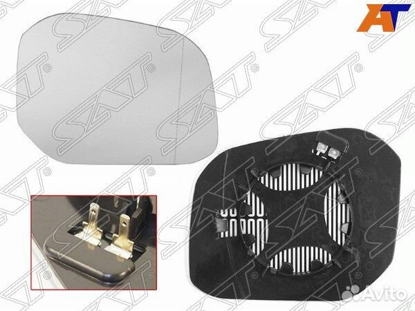 Полотно зеркала VW caddy 15