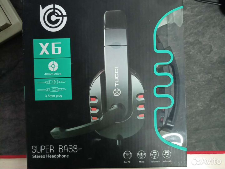 Проводные наушники Tucci Super Bass