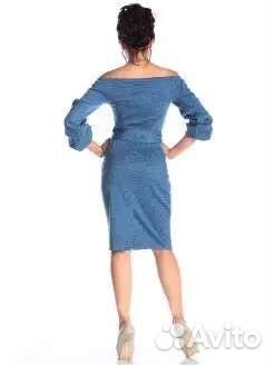 Платье трикотажное женское теплое