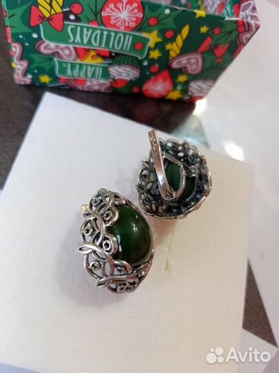 Винтажные серьги 925