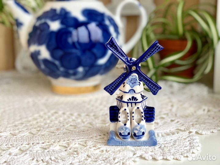 Статуэтка Мельница Гжель Голландия