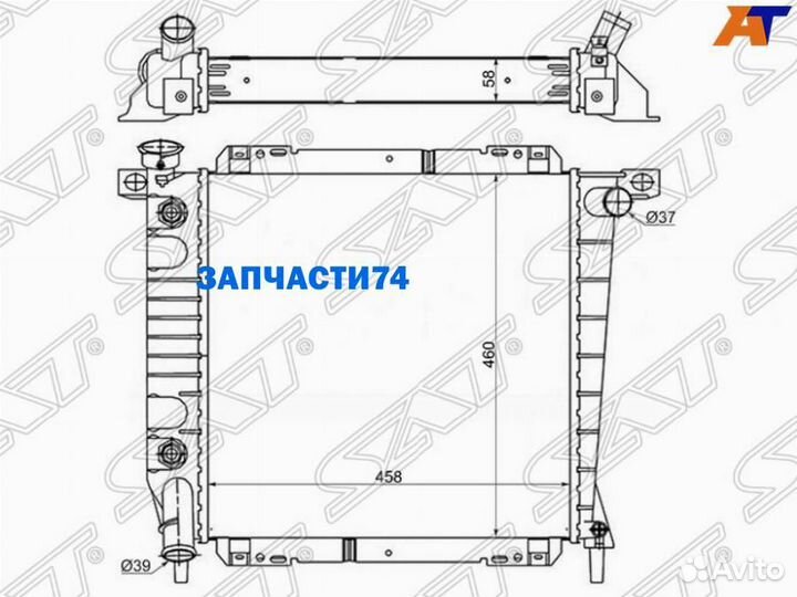 Радиатор Ford Explorer 90-94,SAT