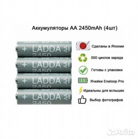 Аккумуляторные батарейки Икеа 2450mAh AA