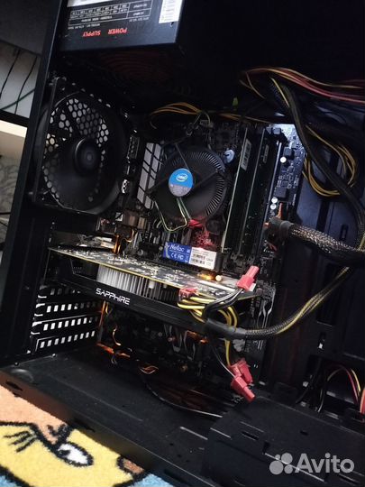 Игровой пк i3 6100/rx560