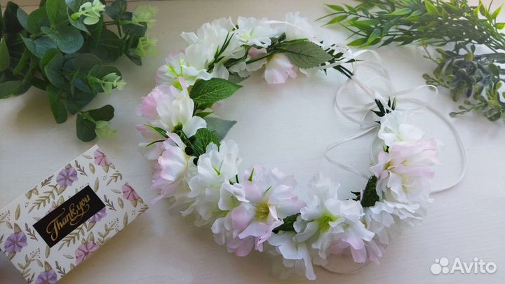 Венок на голову из цветов