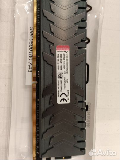 Озу DDR4 hyperx predator hx430c15pb3/16