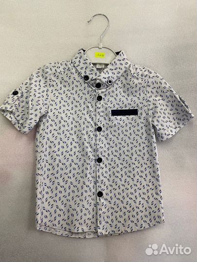 Рубашка короткий рукав 86-92