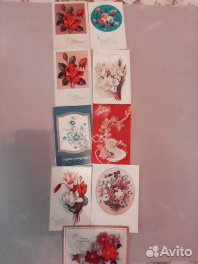 Открытки СССР поздравительные к разным датам 60 ш