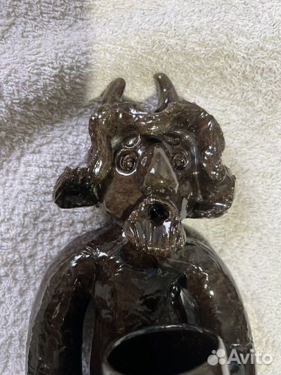 Чёрт глиняный,фигурка