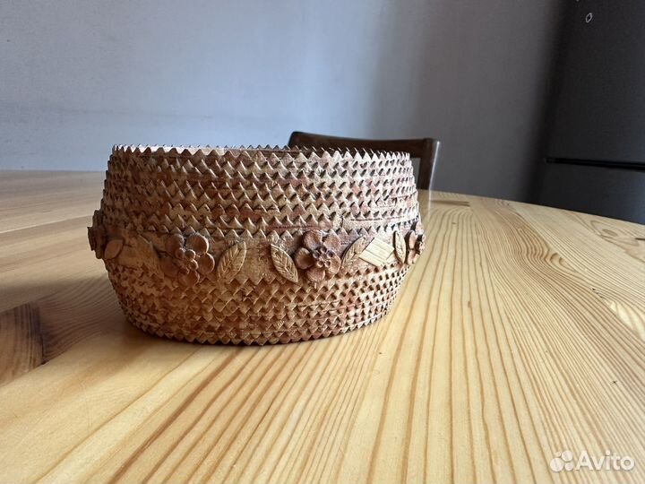 Шкатулка для украшений из бересты