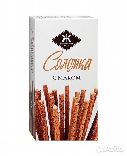 Соломка жуковский хлеб с маком 200г