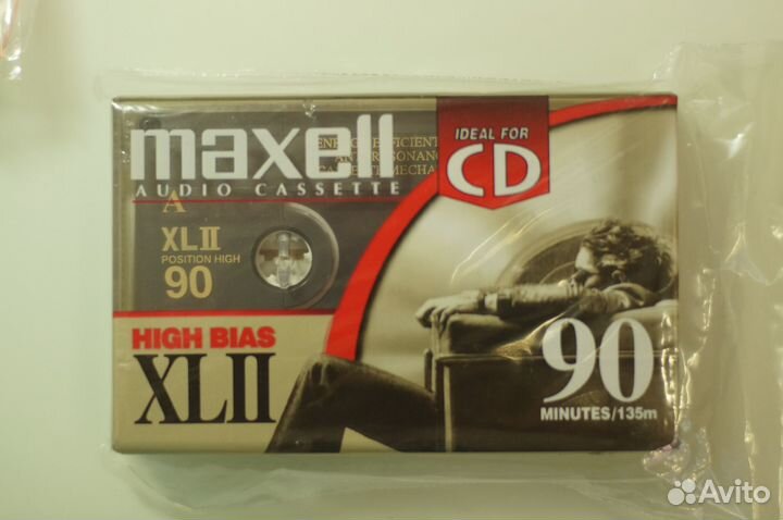 Аудиокассеты maxell XL II 90 в упаковке