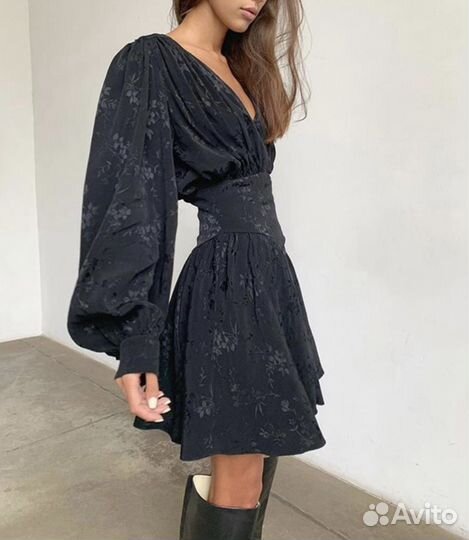 Платье женское мини черное