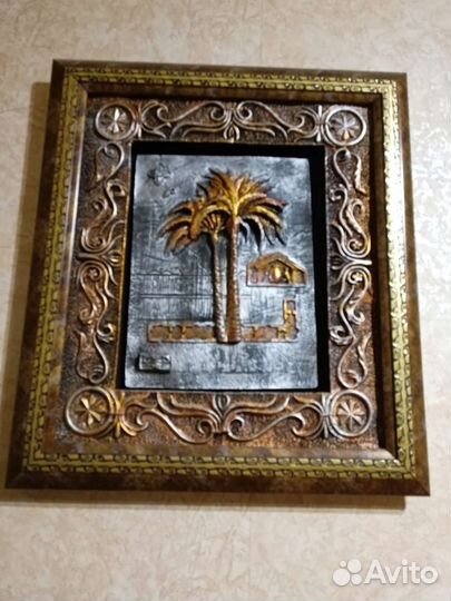 Картина пальма, декоративная, декор на стену