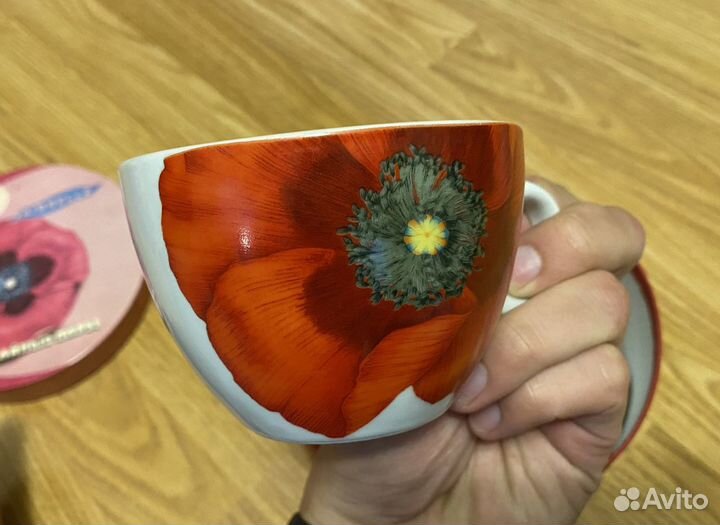 2 фарфоровых чайных пары