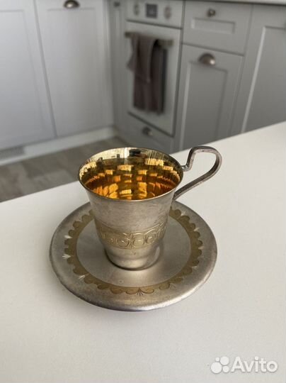 Чашка с блюдцем кофейная