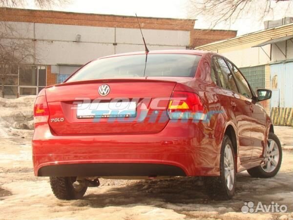 Накладка на задний бампер для Volkswagen Polo