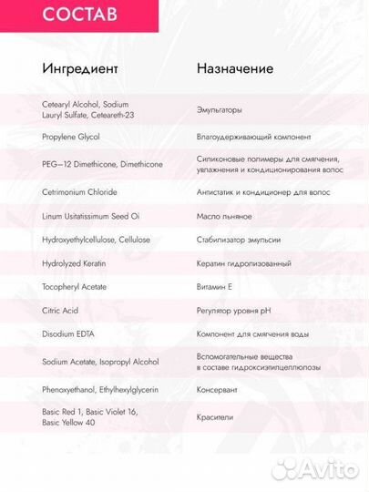 Оттеночный бальзам,яркое окрашивание