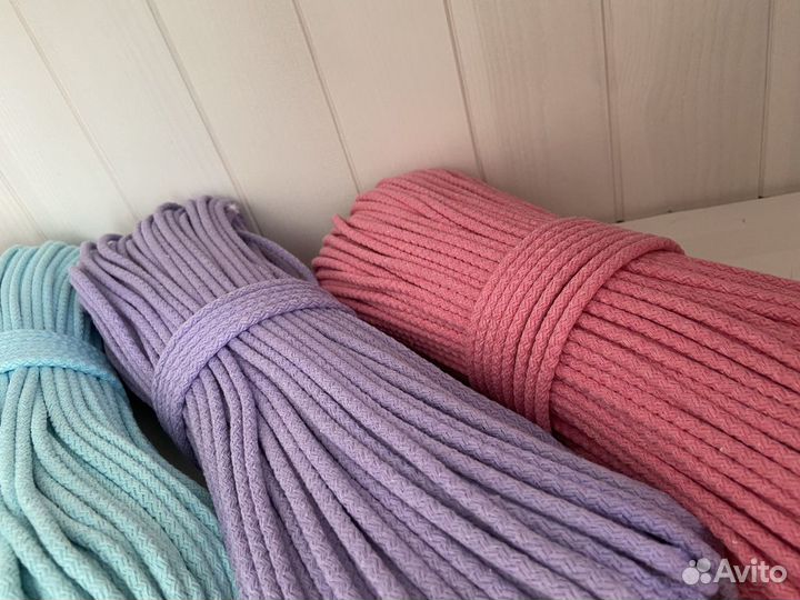 Шнур хлопковый с сердечником для шитья корзин