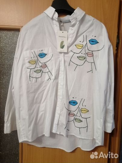 Блузка рубашка женская размер 46