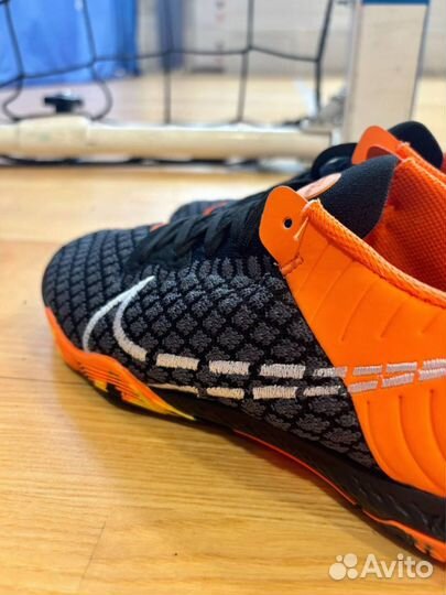 Футзалки Nike React Gato black and orange