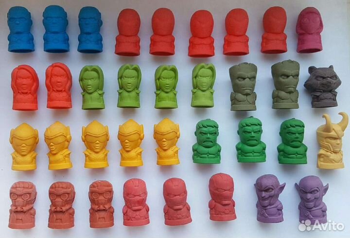 Стиратели Марвел,Ластики Тролли 120 штук