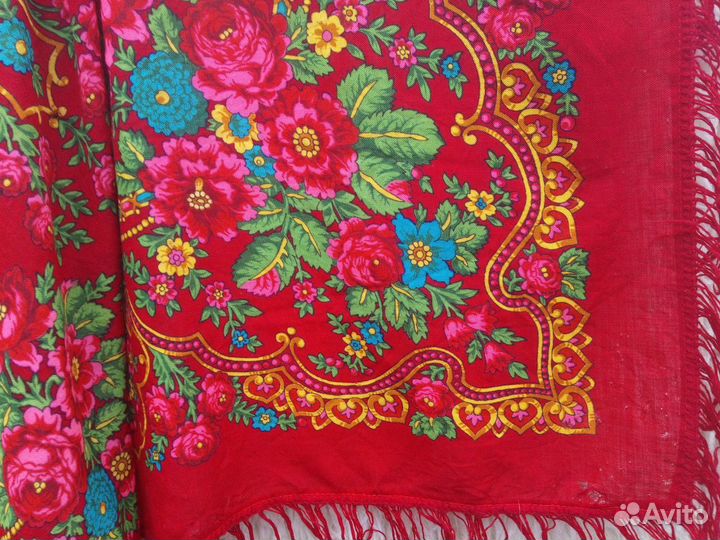 Павловопосадская шаль платок 