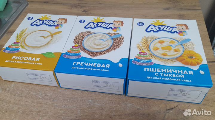 Каши молочная агуша