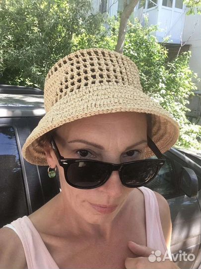 Панама из рафии
